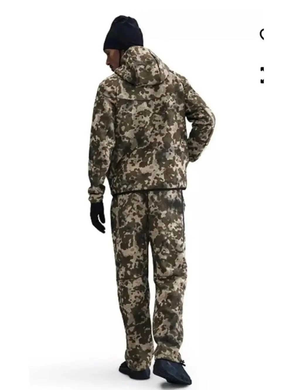 $280 Nike Sportswear Club Fleece Cargo Pants &Hoodie Men’s S  Green Camo II1324 - Picture 16 of 16